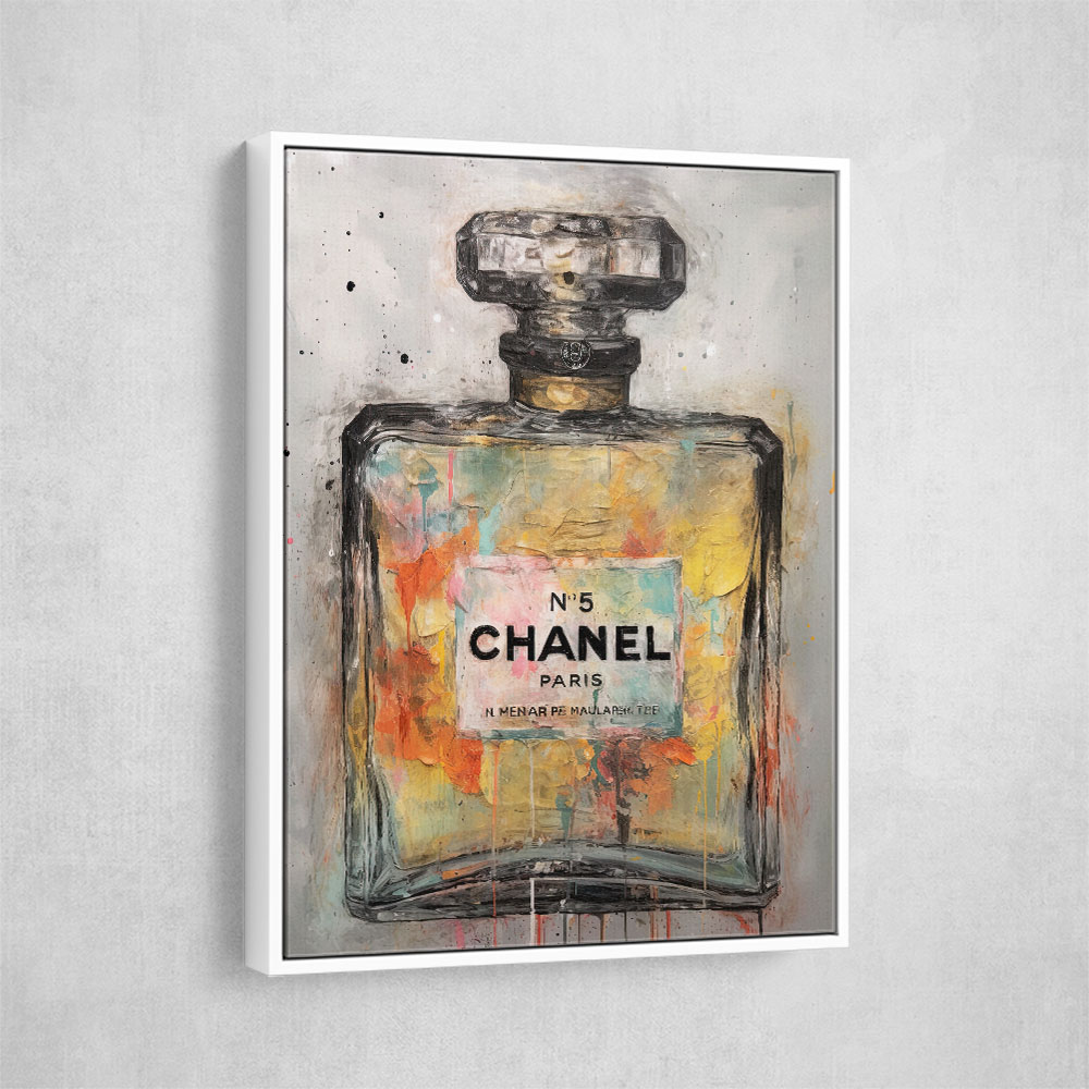 アートパネル（CHANEL No.5） Chanel No.5 Canvas, Plexiglass, and Dibond Art - Pop-Art by Schevsky